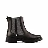 Clarks Astrol Orin K Chelsea Stiefel, Black Leather, 35.5 EU Weit