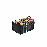Hama Kofferraumtasche groß (Faltbare Autotasche, Kofferraum-Organizer mit Klettbefestigung inkl. Klettband) schwarz