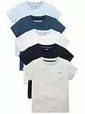 NEXT Jungen Kurzärmelige T-Shirts im 5er-Pack Blau 98-104