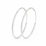 MOROTOLE Creolen Silber 925 Groß für Damen Creolenes Silberne Groß Ohrringe Silber 925 Creolen
