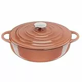 Tefal LOV Servierpfanne 28 cm, wiedergewonnenes Gusseisen, optimale Wärmespeicherung, für alle Herdarten, induktionsgeeignet, backofengeeignet bis 250°C, spülmaschinengeeignet, terracotta, E26072