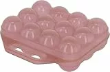 Kerbl Hobbyfarming Eier Aufbewahrung aus Kunststoff für 12 Eier, Rose