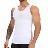 SLIMBELLE Body Shaper Herren Ärmellos Kompressionsshirt Shirt Figurformende Bauchweg Unterhemd Shape Untershirt Elastische Weste Schlank Miederbody Taillenformer Bauch Top Männer
