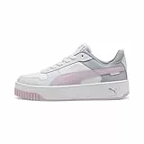 PUMA Damen Carina Street Sneaker, White Grape Mist Silver, 40 EU