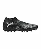 PUMA Future 8 Match MG, Unisex Fussballschuh, PUMA Black-PUMA Silver-Fluo Green,