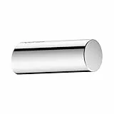 Keuco Reva Handtuchhaken, Metall verchromt, Made in Germany, für Handtücher und Bademäntel, inkl. Schrauben und Dübel, Wandhaken zum Bohren