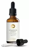 SUNDAY NATURAL® Vitamin D3 Tropfen Hochdosiert – 2000 IE Sunferol® D3 pro Tropfen – Premium Vitamin D hochdosiert in MCT-Kokosöl gelöst, Langzeitvorrat (50 ml), laborgeprüft