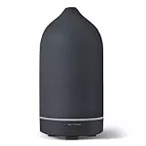 JESMAY Aroma Diffuser für Ätherische Öle 120ml, Premium Ultraschall Diffuser Keramik Luftbefeuchter, Raumduft Duftöl Diffuser mit LED BPA-Frei für Schlafzimmer Büro Spa(Schwarz)