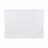 Belrad® Heizkörper Typ 11, flacher Universalheizkörper mit 6 Anschlüssen, modern, kompakt & energiesparend, Wandmontagefähig, ideal für Wohnzimmer, Bad & Gäste-WC, Flachheizkörper weiß 500x800 mm