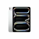 Apple 11' iPad Pro (M4): Ultra Retina XDR Display, 512 GB, 12 MP Querformat Frontkamera/12 MP Rückkamera, LiDAR Scanner, WLAN 6E und 5G Mobilfunk mit eSIM, Face ID, Standardglas – Silber