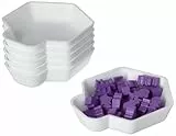 Feldherr Shell Expansion Pack - 6 farbige Schälchen für den Brettspiel-Tisch zum Sortieren für Token, Markern, Meeples, Spielzubehör und Kleinteilen, Farbe:Weiß