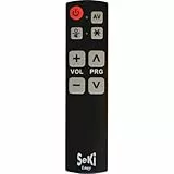 SeKi Easy schwarz Großtastenfernbedienung