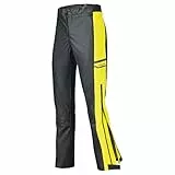 Held Rainstretch Base - Motorrad Regenhose Herren mit Stretchmaterial - Wasserdicht - Reißverschluss am Beinabschluss - Reflex Einsätzen - Kordel Bundverstellung - Schwarz Neongelb - Größe XXL