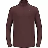 Odlo Laufshirt Herren Langarm Essential Ceramiwarm I Sport Shirt Männer I Sport Oberteil I Midlayer I Fitness Shirt Langarm Sport Shirt I Herren
