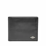 Fossil Herren Ausweis Logo Wappen Geldbörse, Schwarze Flip-Id, Einheitsgröße