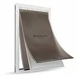 PetSafe - Energieeffiziente Aluminium Haustiertür für Extreme Wetterbedingungen - Isoliertes Klappensystem - Für Katzen & Hunde - XL