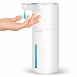 Seifenspender Automatisch Elektrischer 4-Stufen Verstellbar Wandmontage Sensor mit Sensor 400ml No Touch Seifenspender FüR Bad,KüChe,Büro Weiß
