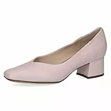 CAPRICE Damen Pumps aus Leder Kleiner Absatz, Rosa (Lt.Purple Perl), 36 EU