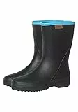 Gardena Gummistiefel für Damen & Herren in den Größen 36-46 I Unisex-Regenstiefel für Damen & Herren I Garten Gummischuhe mit halbhohem Schaft I Wasserfest, rutschfest & gefüttert I in Schwarz