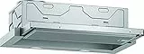NEFF D46ED22X1 Einbau-Dunstabzugshaube, Flachschirmhaube N50, 60cm, Abluft oder Umluft, silbermetallic [Energieklasse A]