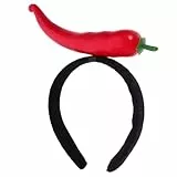 SOIMISS KostüM Haarreif Simulation Chili Design Lustiges Party Haarband FüR Fasching Karneval Cosplay Kinder Kopfschmuck Festival Accessoire
