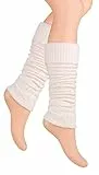 Steven 095 Damen Stulpen Beinwärmer Beinstulpen Legwärmer Strümpfe Overknees (Ecru), Einheitsgröße