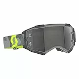 SCOTT Fury LS MX Goggle Cross/MTB Brille grau/gelb/Light Sensitive grau Works