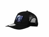SABBOT Wolf I Herren Cap, Moderne Basecap mit gesticktem Patch, Stylisch, Urban Look, Verstellbar, Atmungsaktiv, Ideal für Freizeit und Streetwear (Schwarz)
