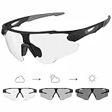 X-TIGER Fahrradbrille Selbsttönende Sonnenbrille Herren Damen Photochromatisch Sportbrille TR90 Rahmen für Mtb Radfahren Laufen