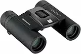 OM SYSTEM Fernglas 10x25 WP II schwarz, Wasserdicht, 15 Jahre Garantie, 10-Fach Vergrößerung, Dioptrienkorrektur, Hochwertige BaK‑4 Prismen inkl. Tasche & Trageriemen
