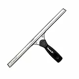 FenWi Fensterabzieher mit Gummilippe in 35cm Breite/Duschabzieher/Abzieher mit Edelstahl-Abziehschiene als Glasabzieher zum Fensterputzen