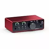 Focusrite Scarlett Solo 4. Gen USB-Audio-Interface für Gitarristen, Sänger und Produzenten — Aufnahmen in HiFi-Studioqualität sowie sämtliche Software, die Sie zur Aufnahme benötigen