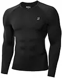 Roadbox Kompressionsshirt Herren Langarm, Atmungsaktiv, Schnell Trocknend, Funktionsshirt für Fitness, Fußball & Outdoord