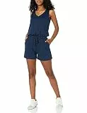Amazon Essentials Damen Studio-Frottee-Einteiler, 9,0cm Beininnenlänge, Marineblau, S