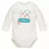 Pinokio Bodysuit Long Sleeve ORANGE FLIP, 100% Cotton Ecru, Boys 62-92 (74)