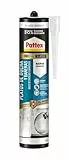 Pattex Duschwannen und Badewannen, Weiß, 280 ml, Silikon, weiß, schimmelfrei, wasserdicht, für Duschwannen und Badewannen