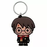 Wizarding World Harry Potter - Harry Potter Chibi, Schlüsselanhänger aus Gummi, 4.5 x 6 cm Mehrfarbig