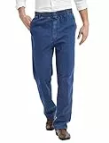 IDEALSANXUN Herren Jeans / Köper mit elastischer Taille - Blau - 54