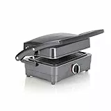 Cuisinart GRSM4U 2-in-1 Grill- und Sandwich-Maker, antihaftbeschichtet, abnehmbare Platten, Mitternachtsgrau