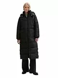 Tom Tailor Denim Damen Longstyle Puffer Mantel,14482 - deep Black, S