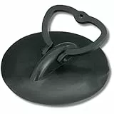 homeXpert Abfluss-Stopfen UNIVERSAL für Abflüsse von 45,5 bis 60 mm, schwarz