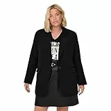 ONLY CARMAKOMA Damen Carlana-Berry L/S Ovs TLR Noos Longblazer, Schwarz, 44 Große Größen EU