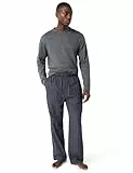 Calvin Klein Herren Ls Tee Pant Lv00Nm2955 Set, Multi (Charcoal Heather TOP w/Racetrack S), M