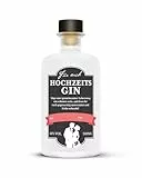Hochzeits Gin Black Edition - 40% vol. (1 x 0.5 l) - Individualisierbares Geschenk zur Hochzeit