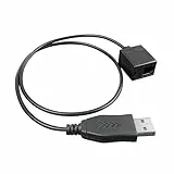 RJ9 Stecker zu USB Headset Adapter, USB-Stecker zu RJ9-Buchse Kabel, kompatibel mit Plantronics Jabra kabelgebundenen U10P RJ9- oder kabellosen DECT-Kopfhörern für Computer, Laptop, PC, Mac, Tablet