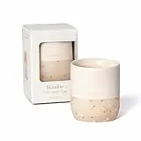 Moonkie Trinklernbecher, Schnabeltasse Baby Silikon, Trinklernbecher ab 4 Monate, Trinkbecher Baby BPA-frei, Offene Tasse 6-12 Monate, Becher Kinder mit Kapazitätsmarkierungen, 2oz(Elfenbein)