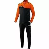 JAKO Herren Trainingsanzug Polyester Competition 2.0, schwarz/neonorange, S, M9118