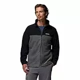Columbia Herren Steens Mountain Full Zip 2.0 Fleecejacke Mit Durchgehendem Reißverschluss, Black, Grill, L EU