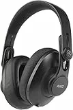 AKG K361-BT Bluetooth-Studiokopfhörer, Over-Ear-Design mit geschlossenem Rücken für professionelle Performance, klappbar mit 3 Scharnieren, 28 Stunden Akkulaufzeit, integriertes Mikrofon - Schwarz