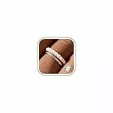 JeryWe Anti Stress Ring - Anxiety Ring - Verstellbarer Damenring Silber 925 aus Hochwertigen Perlen - Wasserfester Ringe Silber Verlobungsring Größen 49-54